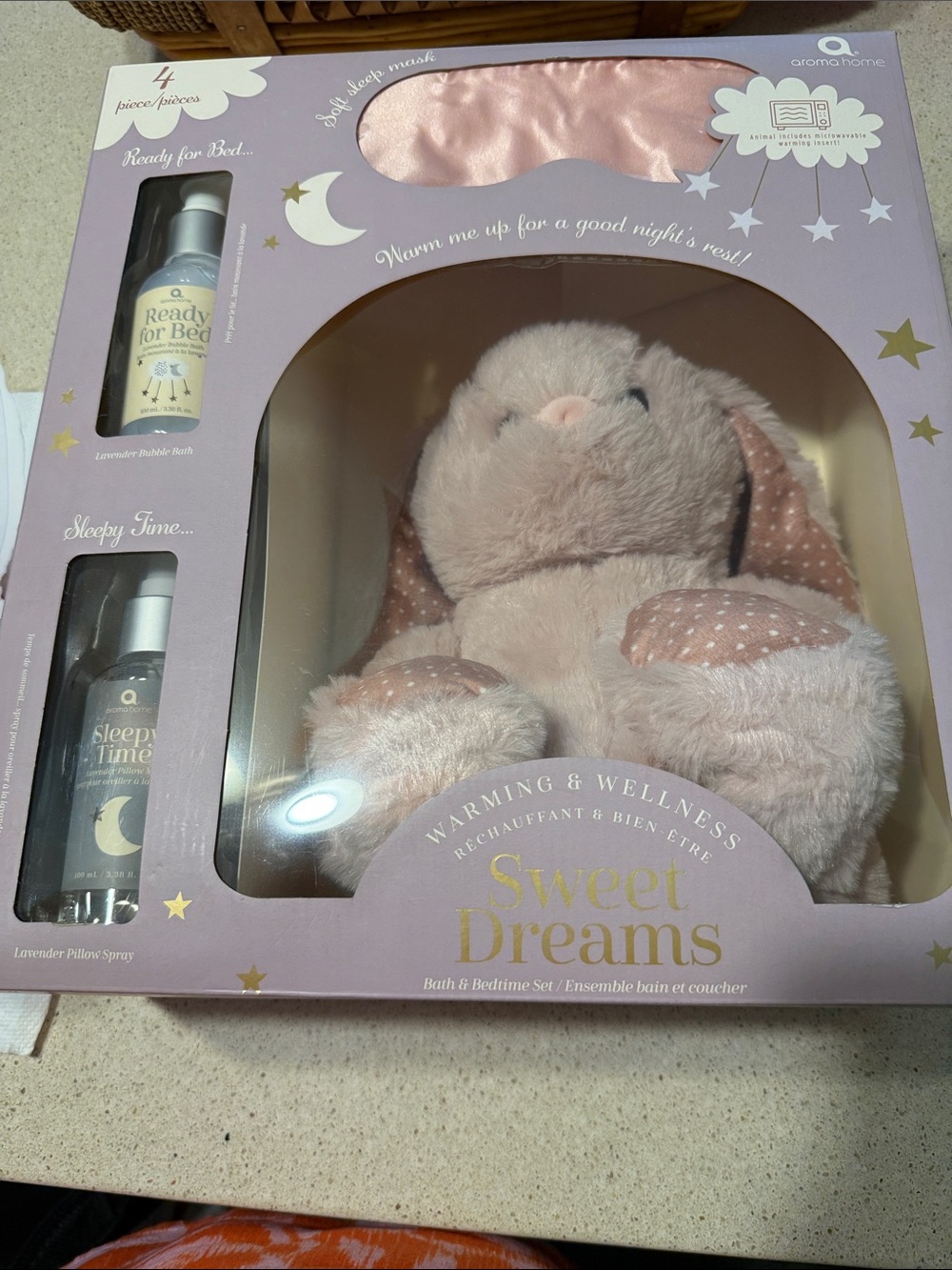 Aroma Home Sweet Dreams Bath & Bedtime Set - Light Pink